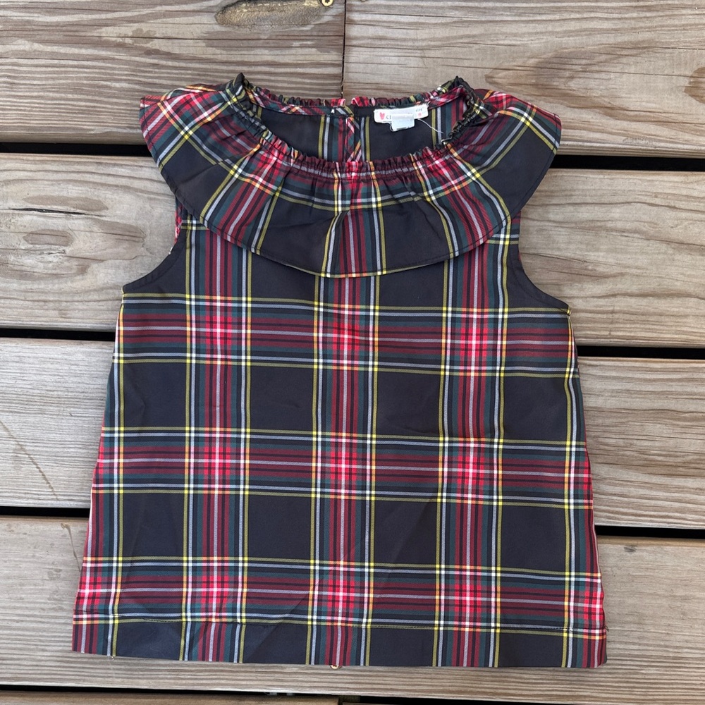 Girls Size 8 JCrew Crewcuts Plaid Sleeveless Top